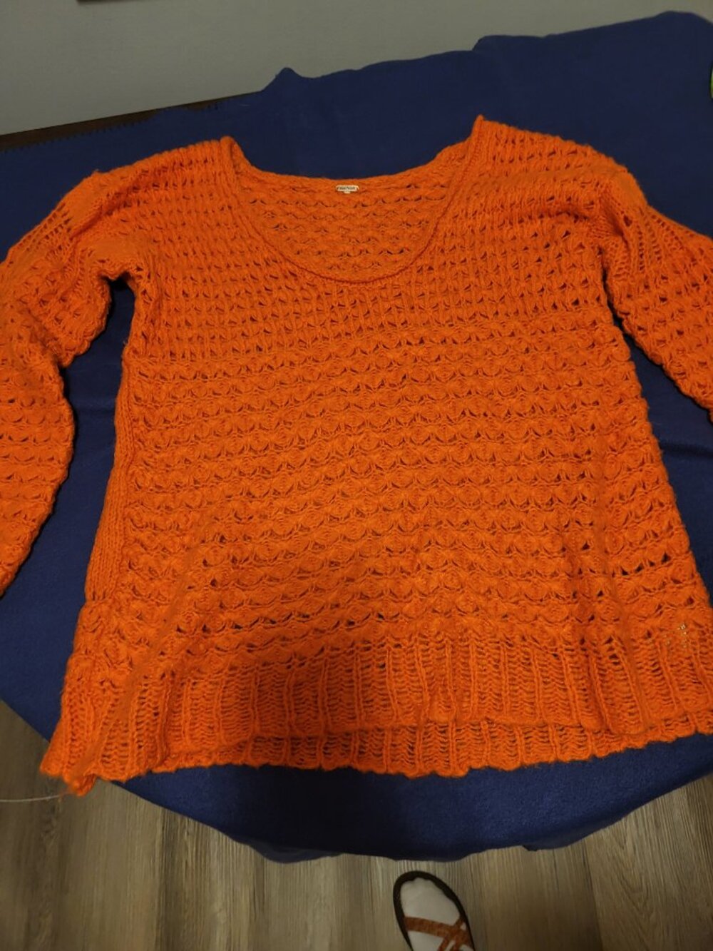 Free people orange sweater